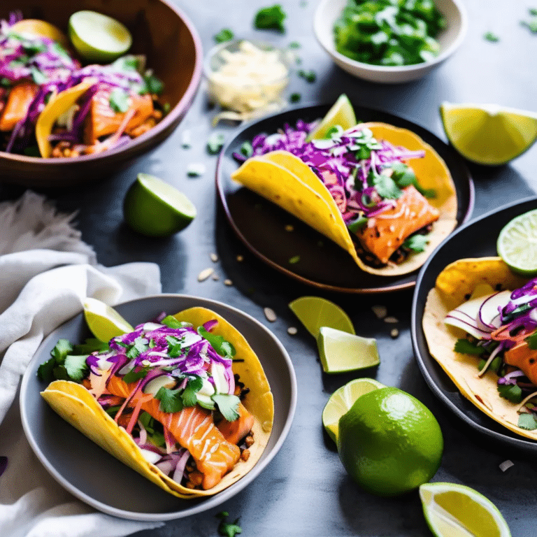 Asian Salmon Tacos