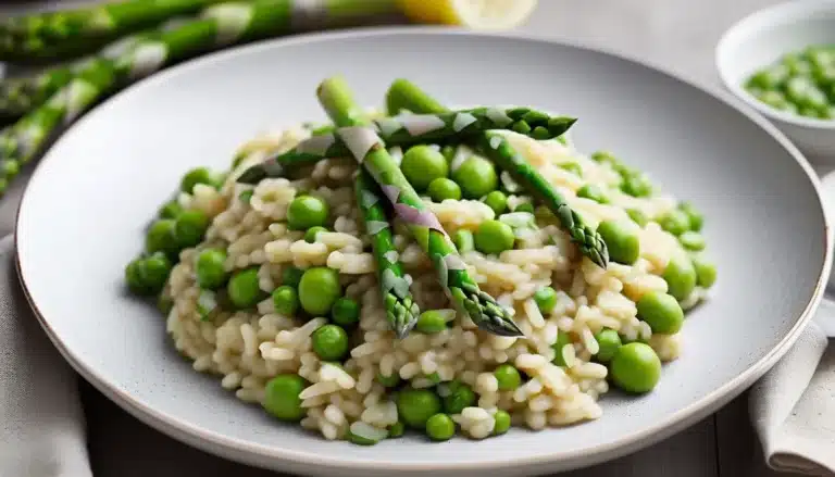 Asparagus And Pea Risotto