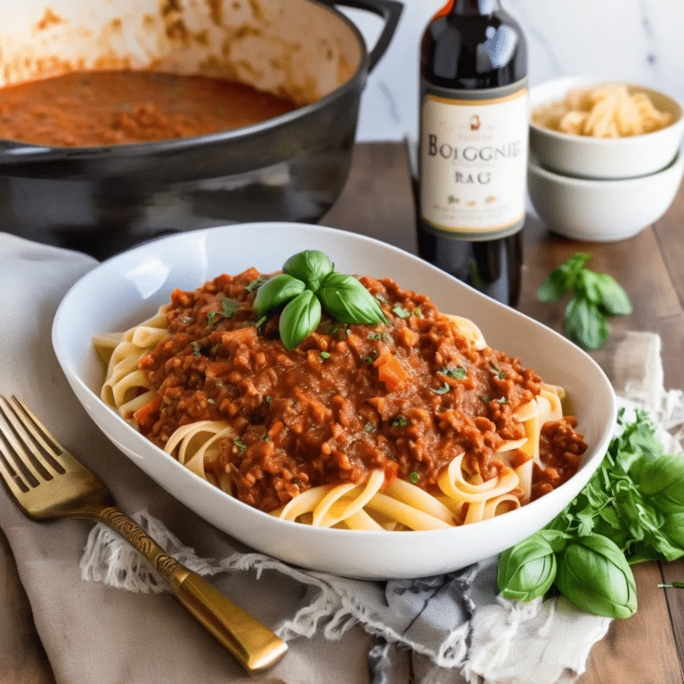 Authentic Bolognese Ragú