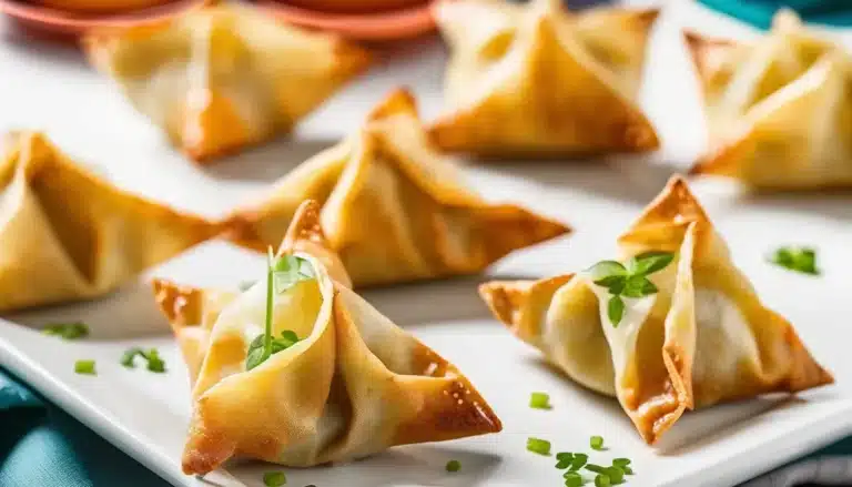BAKED CREAM CHEESE WONTONS