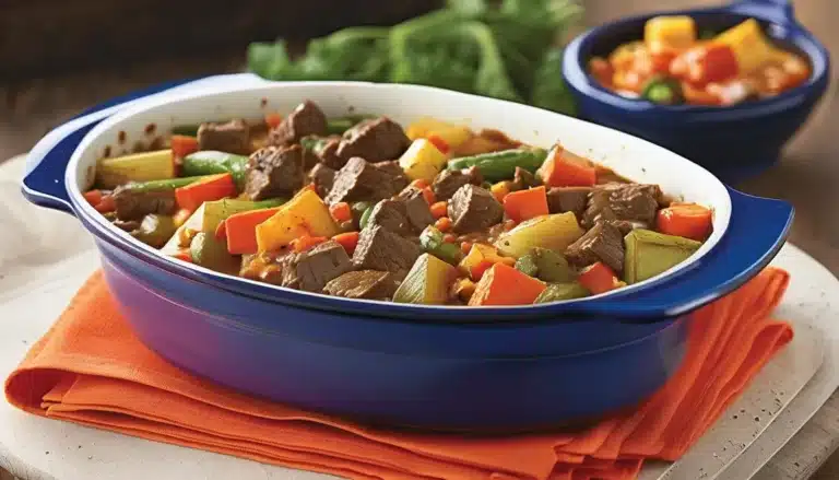 BEEF AND VEGETABLE CASSEROLE