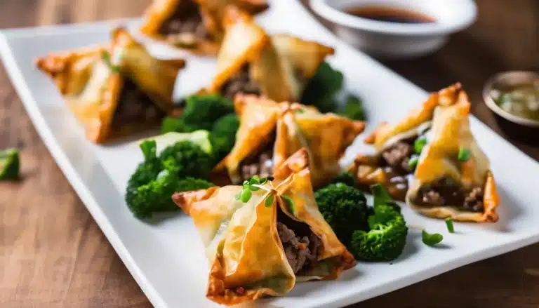 BEEF WELLINGTON FRIED WONTONS