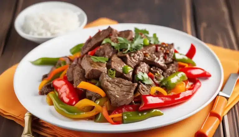 BEEF WITH PEPPERS