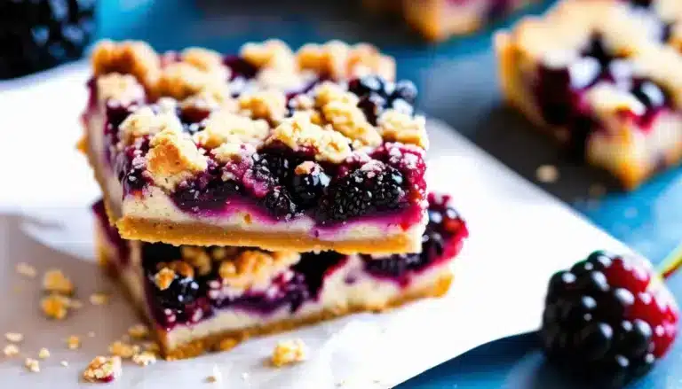 BLACKBERRY CRUMBLE BARS
