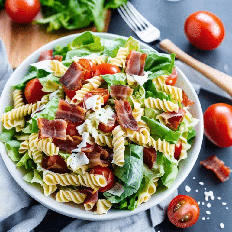 BLT Caesar Pasta Salad