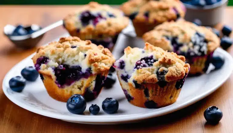 BLUEBERRY CRUMB MUFFINS