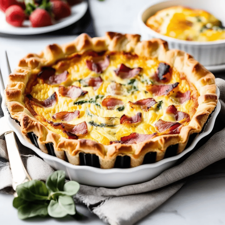 Bacon And Cheese Quiche