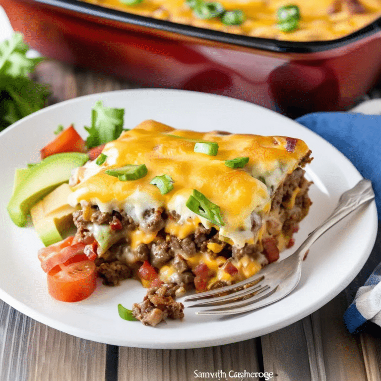 Bacon Cheeseburger Casserole