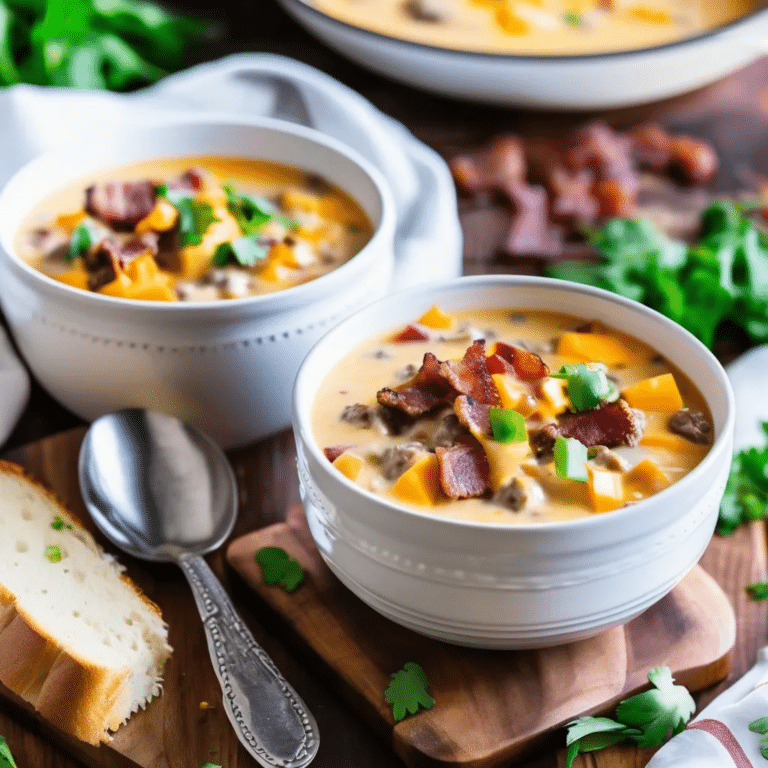 Bacon Cheeseburger Soup