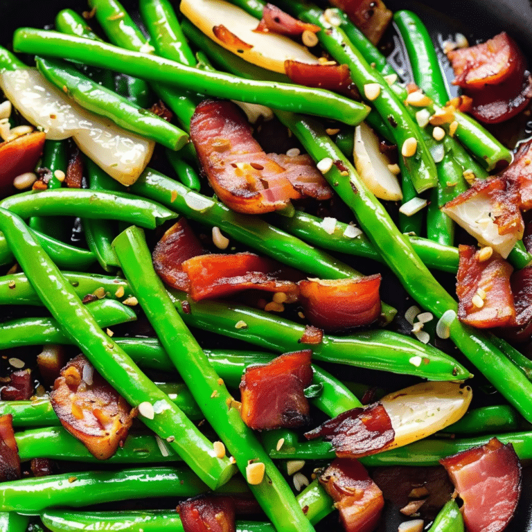 Bacon Garlic Green Beans
