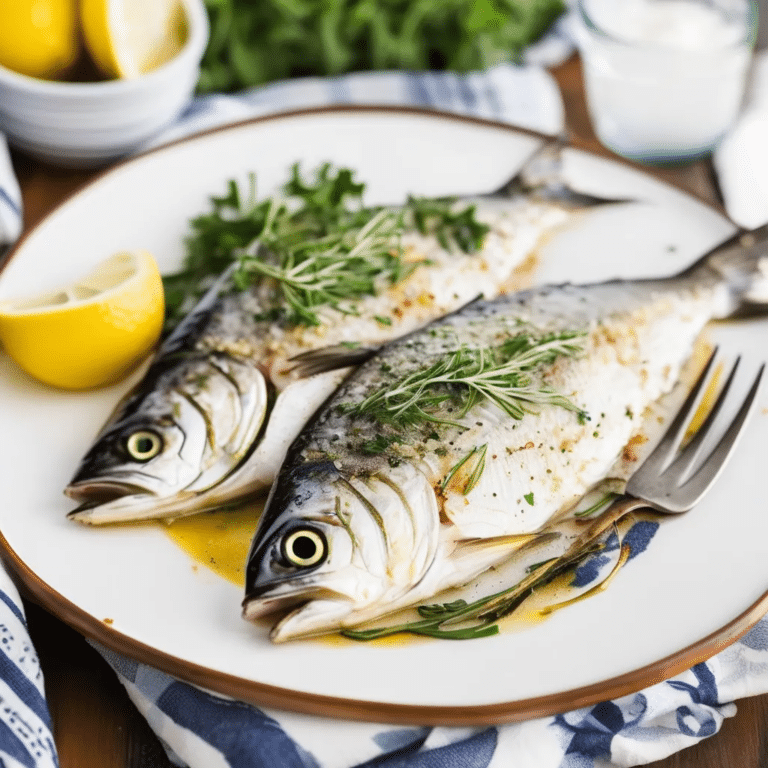Baked Bluefish