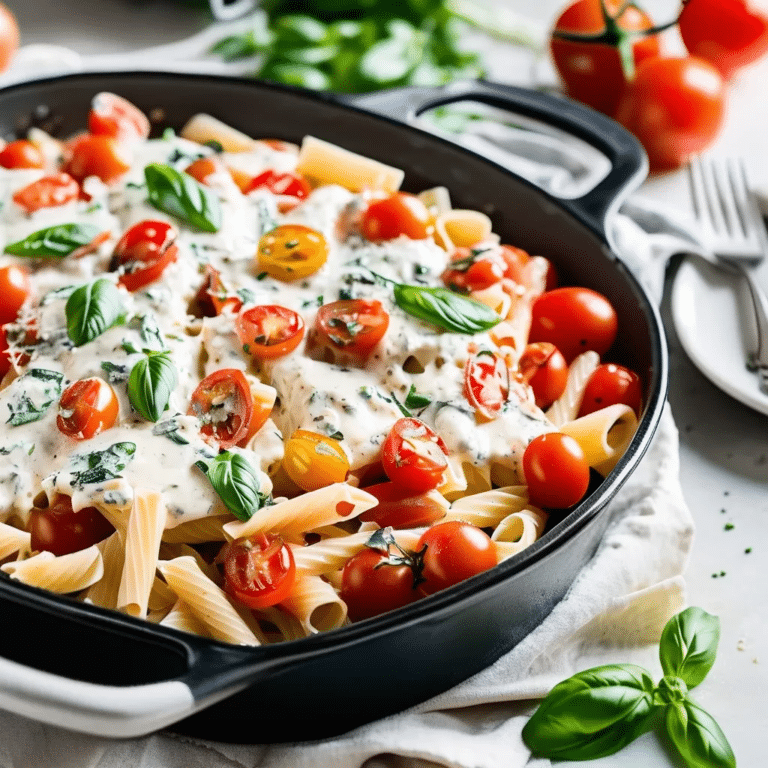 Baked Boursin And Tomato Pasta