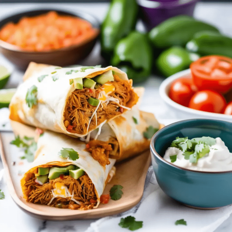 Baked Chicken Chimichangas