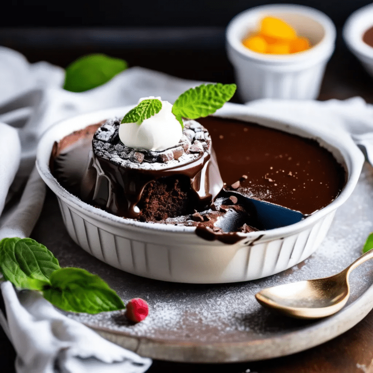 Baked Chocolate Pudding