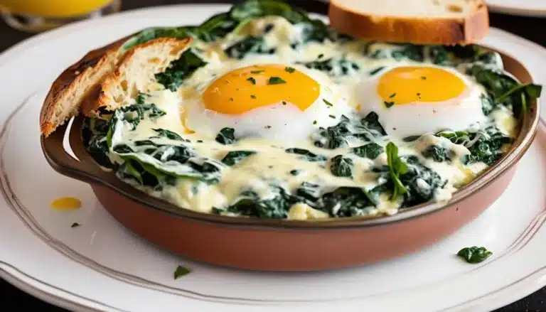 Baked Eggs Florentine