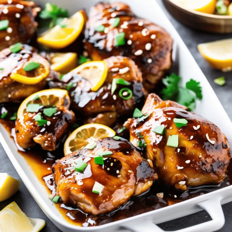 Baked Honey Garlic Chicken