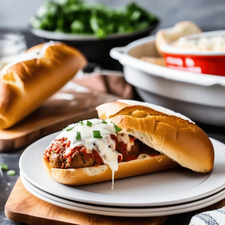 Baked Meatball Subs