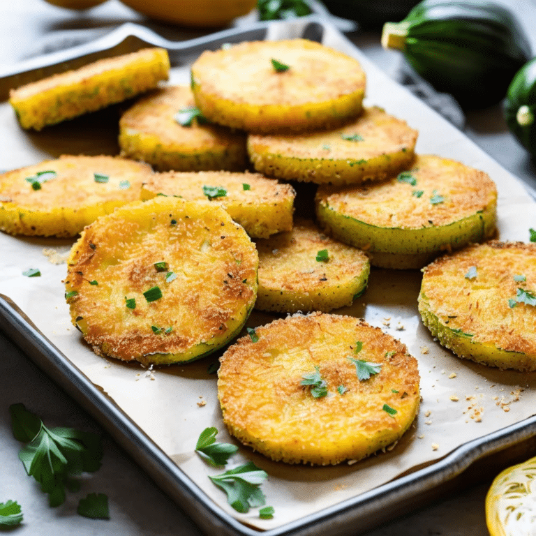 Baked Parmesan Breaded Squash