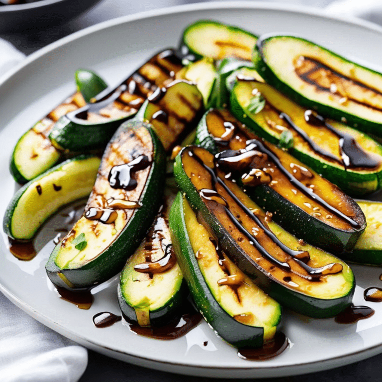 Balsamic-Glazed Zucchini