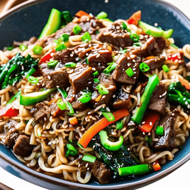 Beef With Ramen Noodles