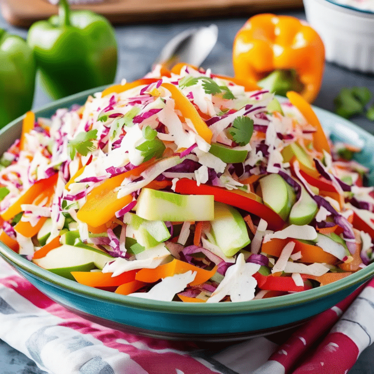 Bell Pepper And Apple Coleslaw