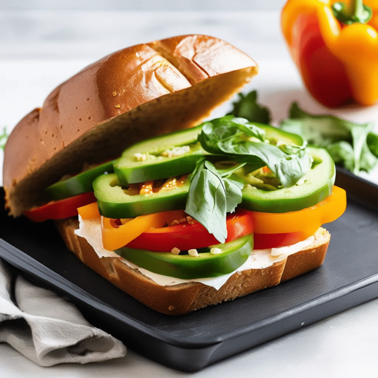 Bell Pepper Sandwich