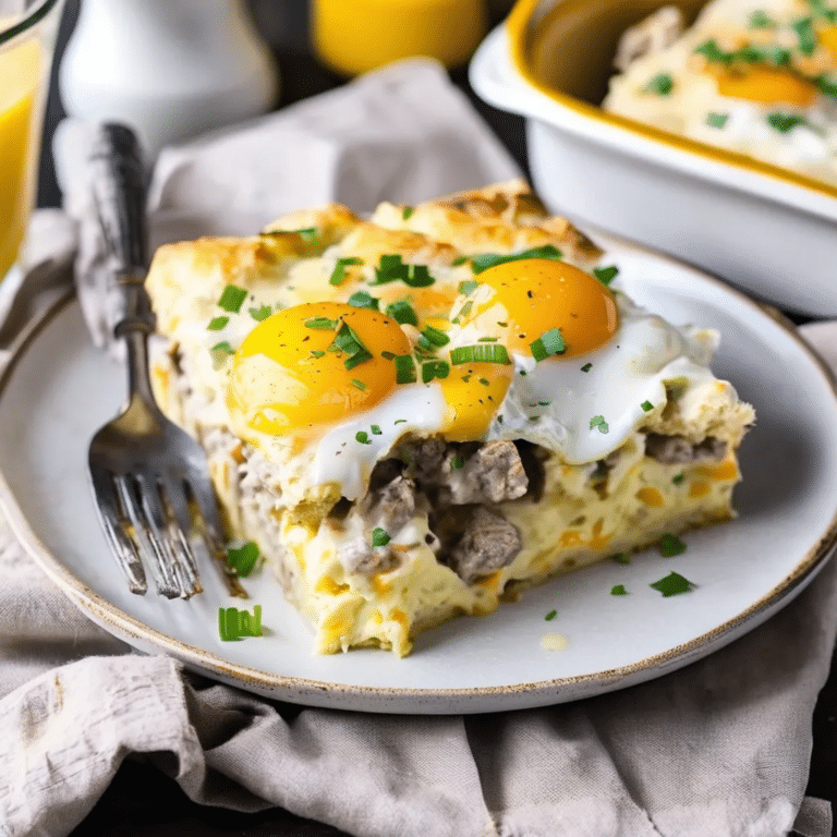 Biscuits And Gravy Egg Bake