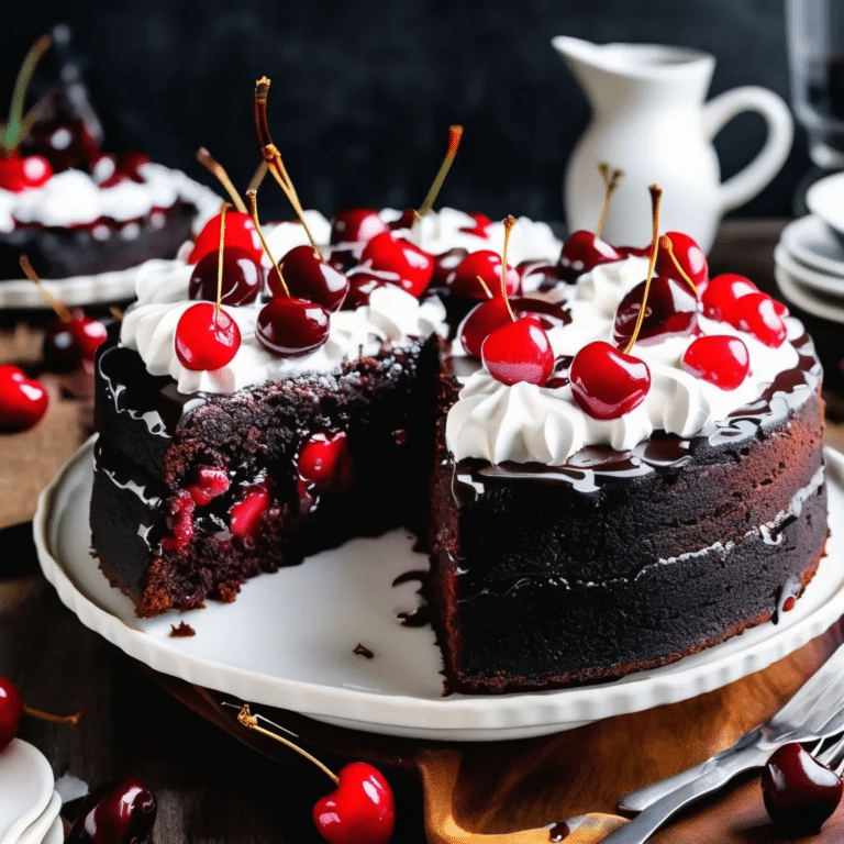 Black Forest Upside-Down Cake