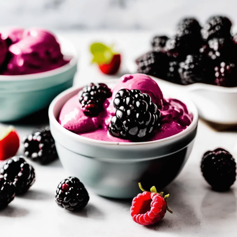 Blackberry Frozen Yogurt