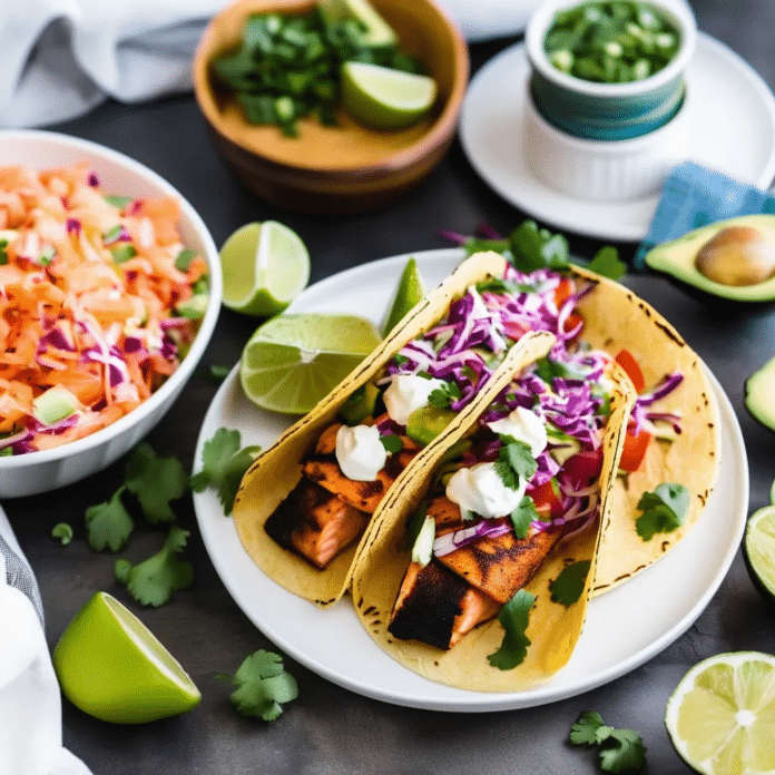 Blackened Salmon Tacos