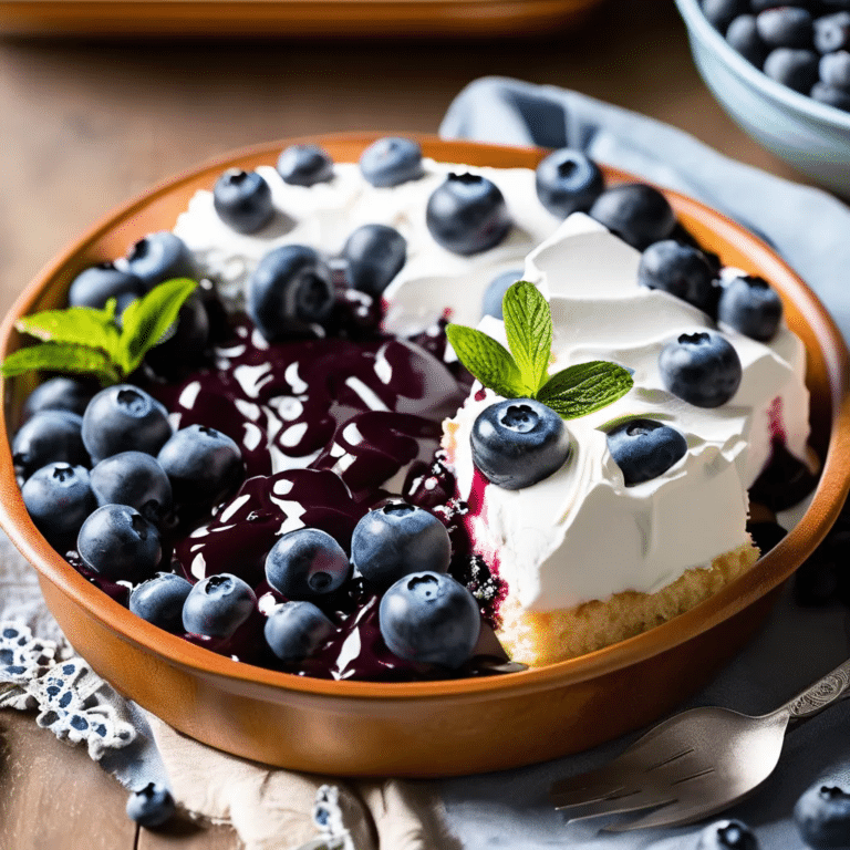 Blueberry Angel Dessert