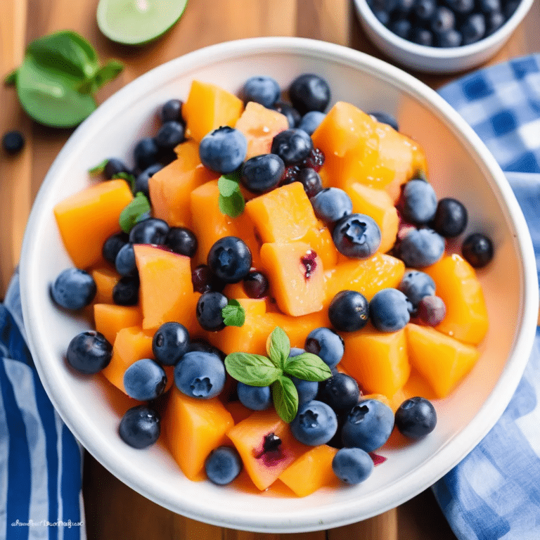 Blueberry Cantaloupe Salad