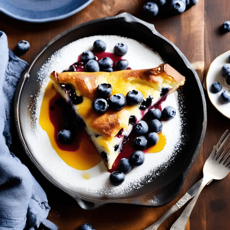Blueberry Dutch Baby