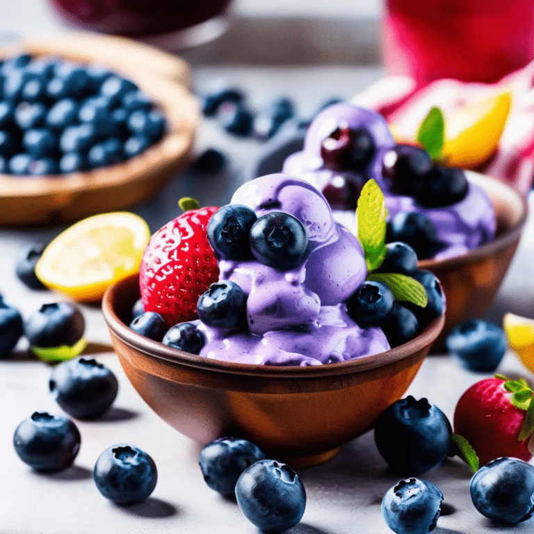 Blueberry Ice Cream Topping