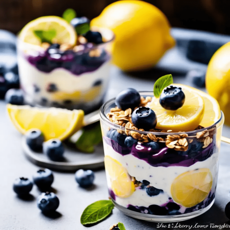 Blueberry Lemon Parfait