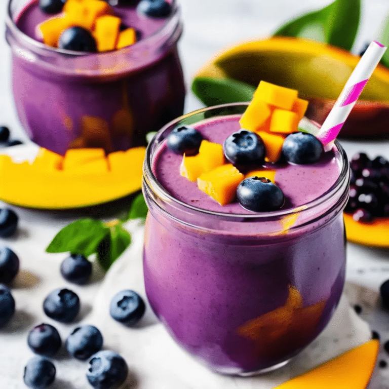 Blueberry Mango Smoothie