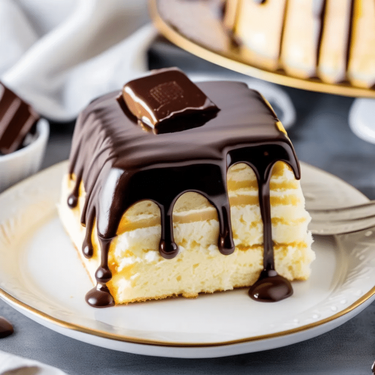 Boston Cream Angel Cake