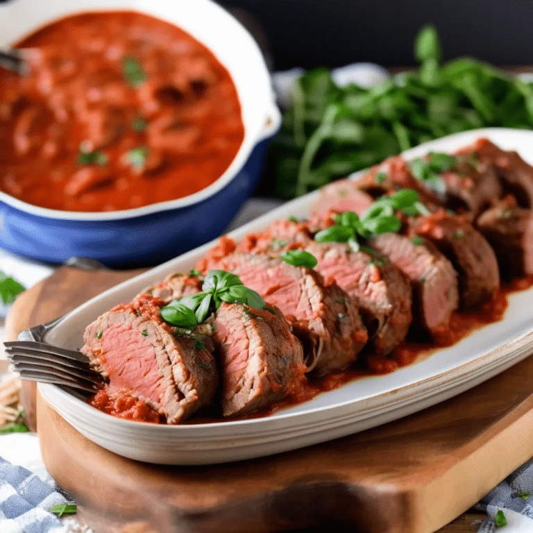 Bracciole (Flank Steak Rolls)