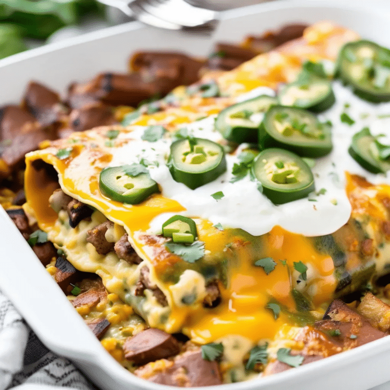 Breakfast Enchiladas With Roasted Poblano Sauce