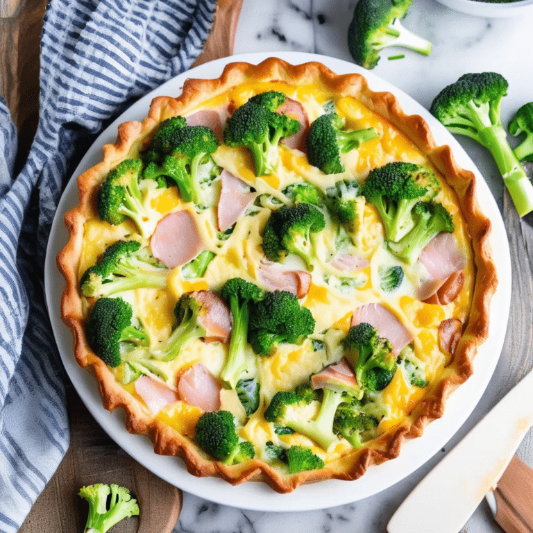 Broccoli Ham Quiche