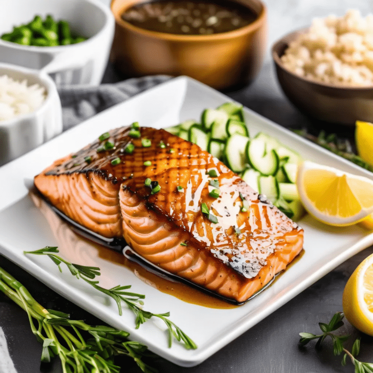Brown Sugar Dijon Glazed Salmon