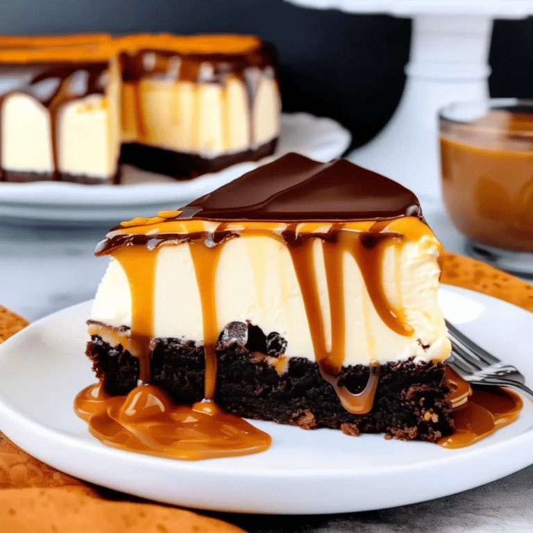 Brownie Caramel Cheesecake