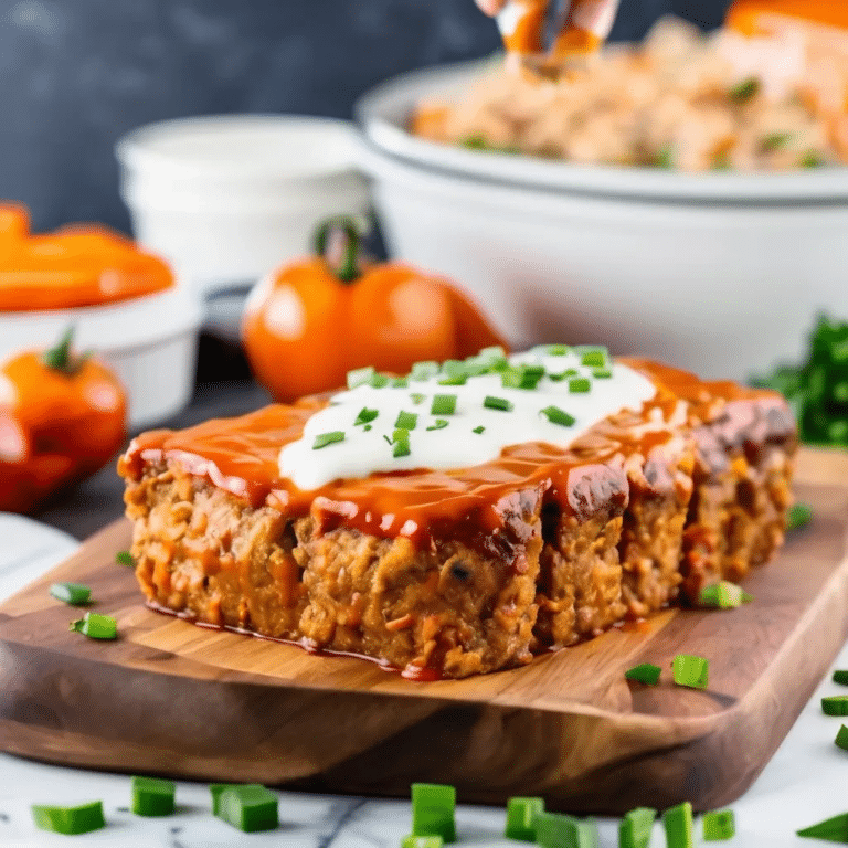 Buffalo Chicken Meatloaf