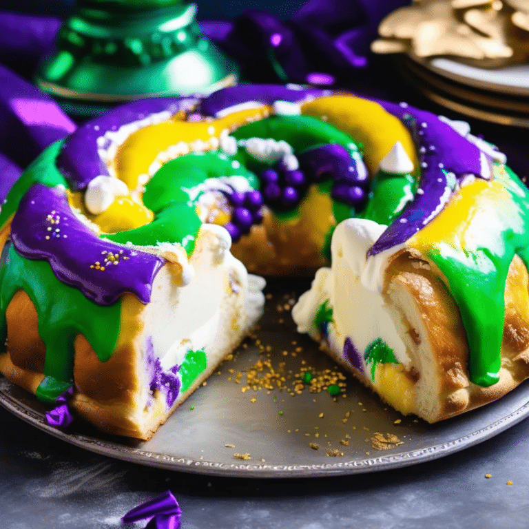 Buttermilk King Cake With Cream Cheese Filling