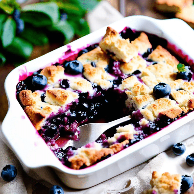 Buttery Blueberry Cobbler