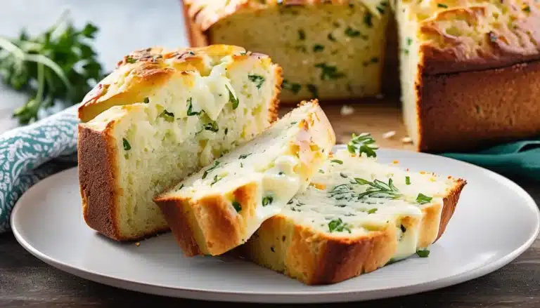 CHEESY GARLIC HERB QUICK BREAD