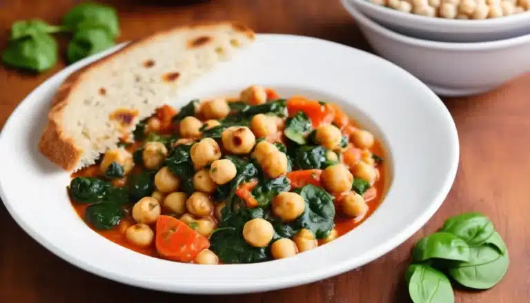 CHICKPEA AND SPINACH STEW