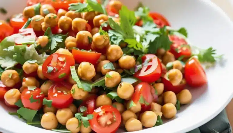 CHICKPEA AND TOMATO SALAD