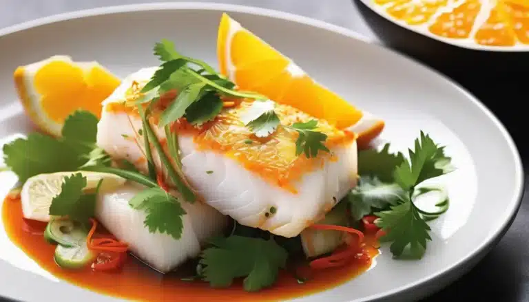 CITRUS COCONUT STEAMED COD