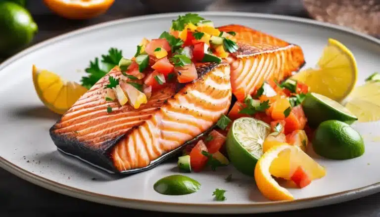 CITRUS SALMON FILLETS WITH SALSA